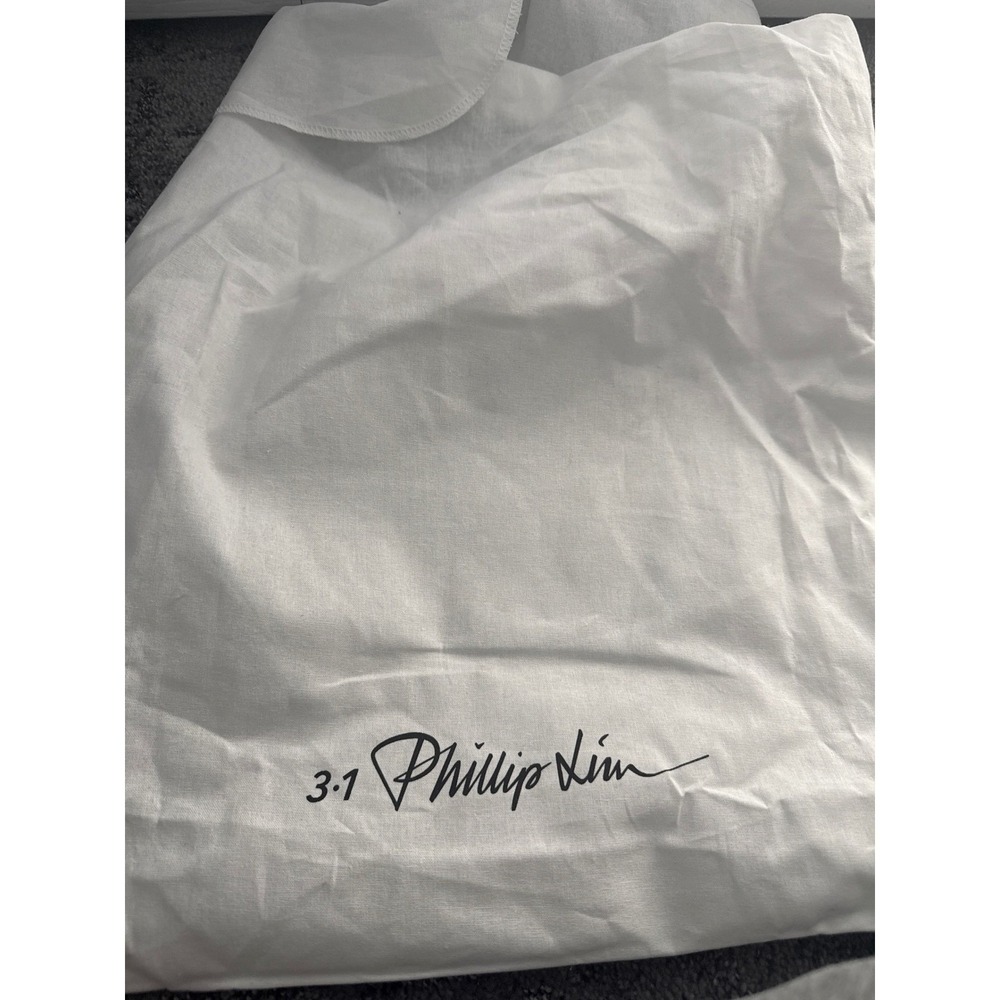 3.1 Phillip Lim Chocolate Leather Mini Modern Lattice Bucket Bag with Pouch - Picture 12 of 14